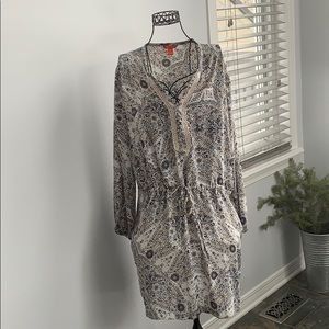 Blue/Yellow/White Floral Lightweight Summer Dress